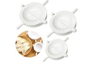 GRACELAZA Juego de 3 Accesorios para Empanadillas Prensa de la Pasta Moldes de Ravioli - Utensilio de Cocina para Hacer Pirogi, Gyoza, Repostería Manual de Pasteles Uso #11