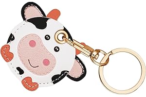 AXFEE Airtag Porte Clé, Mignon PU Étuis pour Apple AirTag, Portable Key Finder pour Clés Enfants Animaux de Compagnie, [ Porte- Clés Contrôle d'Accès] (Airtag Non Inclus)
