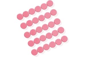 ZDZBLX Aimants Puissants pour Frigo - Lot de 30 Magnets Ronds - Pour Tableau Magnétique, Calendrier, Tableau Blanc (Rose)