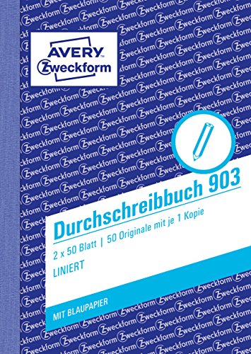 Download Avery Dennison Zweckform 903 perforé réglure fine duplicata livre DIN A6, 2 x 50 feuilles, blanc Download Avery Dennison Zweckform 903 perforé réglure fine duplicata livre DIN A6, 2 x 50 feuilles, blanc