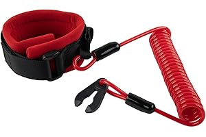 URPIZY Safety Tether Lanyard Kill Stop Switch Connector Lanyard Cord Start Stop Kill Switch Safety Lanyard Band Tether For Kawasaki Jet Ski JT900 JT1100