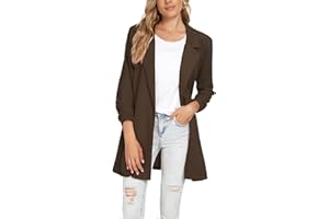 MINTLIMIT Women Long Lapel Blazer Tailored Long Sleeve Oversized One Button Coat Jacket Formal Suit