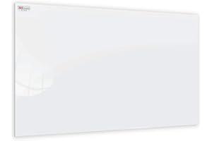 ALLboards Tableau Blanc en Verre PREMIUM SUPERWHITE 60x40cm, Tableau Magnétique sans Cadre, Verre Trempé