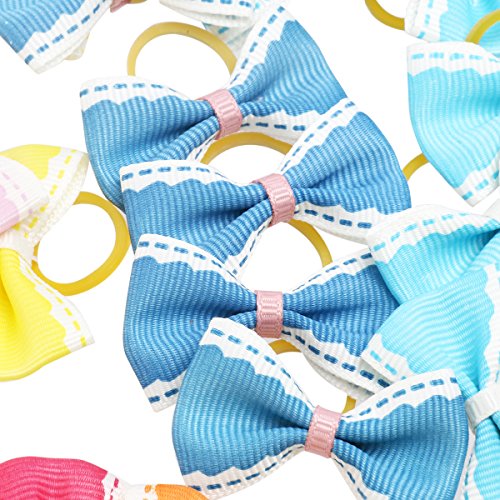 Pixnor-50pcs-Pet-Dog-Hair-Bows-With-Rubber-Bands-Cat-Puppy-Grooming-Hair-Accessoriess