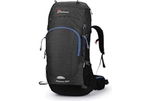 MOUNTAINTOP Mochila Trekking Hombre 50/60Litro Mochila de Senderismo Mochila de Montaña Unisex Impermeable para Viaje Camping-6012