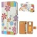 Produktbild NALIA Klapphülle kompatibel mit Samsung Galaxy S5 Mini, Slim Flip-Case Hülle Kunst-Leder Vegan Schutzhülle, Dünne Vorne Hinten Handy-Tasche Schale Wallet Smart-Phone Bumper - Fresh Flowers Edition