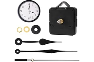 TIAMARAEON Clock Mechanisms Battery Powered, Silent Quartz Clock Mechanism Movement Kits, DIY Wall Clock Mechanism Parts Motor Replacement, Quartz Clock Movement Mechanism for Home Restaurant Office Classroom