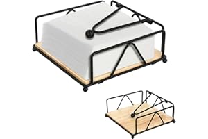 Misazy portatovaglioli legno, porta tovaglioli da tavolo, portatovaglioli da tavola, porta tovaglioli di carta per tavoli, sala da pranzo, cucina, ristorante, picnic, circa 17.8 * 17.8 * 6.8cm