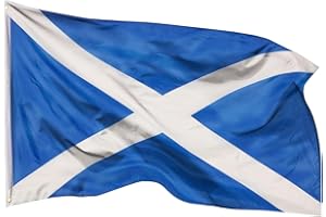 PHENO FLAGS Schottland Flagge 90x150cm - wetterbeständige Fahne mit Messingösen, 100% Polyester, robuste Doppelnaht & in lebendigen Farben - ideal für Flaggen-Liebhaber