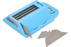 TW WHOLESALE & SUPERSTORE TW Wholesale Utility Knife Blades Set with Holder - Professional Grade Blades for DIY and Trade - 100 Pieces