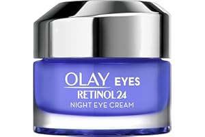 OLAY Contorno Occhi Notte Retinol 24, Idratante e Antirughe, con Retinolo e Vitamina B3, per una Pelle Liscia e Luminosa per 24 Ore, 15ml