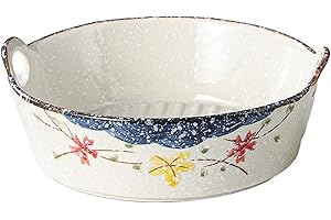 TUYINES Piccola pirofila in ceramica, con manici in ceramica, piccolo forno per lasagne, tiramisù, stampo da forno