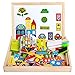 Produktbild Lance Home Magnetisches Spielzeug Magnet Doodle aus Holz Zeichnung Maltafel für Kinder ab 3 Jahren (F)