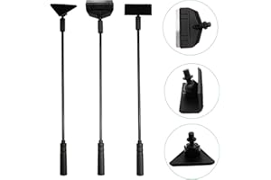 TIRYNS Kit Pulizia Vetro Acquario, 5 in 1 Strumenti per la Pulizia dell'acquario Kit con Asta Staccabile, Raschietto Alghe, 3 Lame Set di Completo Accessori Pulitore Serbatoio di Pesce Strumenti 33cm