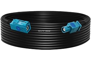 TUOLNK Fakra Z Stecker auf Buchse Kabel RG174 Fakra Z RF Koaxialkabel für Auto GPS Navigation GPS Antenne Verlängerungskabel DAB Digital FM AM Radio Sirius XM Satelliten Radio 16.4ft(5M)