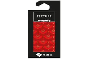 décopatch TD815C - 1 Bogen 40x60cm décopatch-Papier Motiv Texture, Pfau Gold