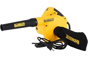 Dewalt, 800W Variable Speed electric Blower 16000RPM, Blow and Suction with Collection Bag for Car, Home, Garden, outdoor, Yellow/Black, DWB800-B5, 3 Year Warranty