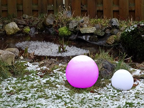 Telefunken Solar-Gartenleuchte – Ball (Dekoleuchte mit RGB Farbwechsel, schwimmfähig, riesiges Solarpanel mit 1,5W) Kugel - 3