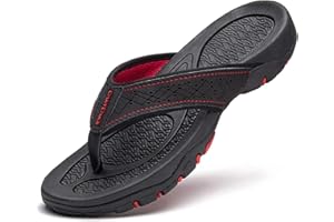 ChayChax Tongs Homme Sandales de Sports Soutien de Voûte Plantaire Flip Flop Chaussures de Plage et Piscine Antidérapant