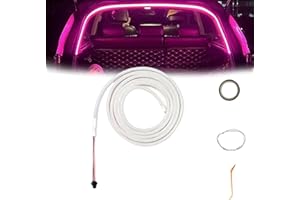 JOPWUE Dynamisch fließende Kofferraum-Lichtleiste, universelle Kofferraum-LED-Lichtleiste, wasserdicht, intelligente Auto-Innenbeleuchtung, flexibles Schneiden, Auto-Innenleuchten für Autos, SUV, Vans