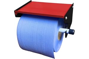MegaMaxx Blue Roll Dispenser Wall Mounted - Blue Roll Holder With Storage Shelf - Industrial Paper Towel Dispenser And Holder - Ideal For Office, Home, Warehouse, Workshop, Factory