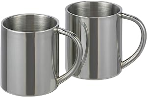 HI Unbekannt Lots de 2 Tasses à café Thermos en Acier Inoxydable