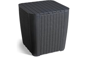 Keter Luzon 223934 Boîte de Rangement d'extérieur Allibert Noir/Graphite