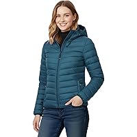 Essentials Lightweight Water Resistant Packable Puffer Coat,Camel,S-M