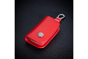 VTDOUQ Protezione supporto copertura chiave chiave cuoio copertura dell'automobile, anti-pelliccia fibbia per Alfa Romeo 159 Giulia Giulietta Mito Stelvio Brera, portachiavi borsa custodia pelle dell'anello