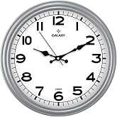 Galaxy D-200-G Klasik Kadran Gri Renk Sessiz Akar 30 cm Duvar Saati