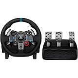 Logitech G G29 Driving Force Racing Wheel Volante da Corsa, Pedali Regolabili, Ritorno di Forza Reale, Comandi Cambio in Acci