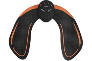 NATUDECO EMS Hip Muscle Stimulation Massager Buttock Lifting Massage Machine USB Charging Tone and Firm Glutes for Home School Office