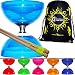 Produktbild Cyclone QUARTZ PRO Diabolo Set (6 Farbvarianten) Freiläufer (mit kugellager) Dreifache Lagerung Kombi-Set + Diablo Holzhandstäbe, diaboloschnur + Reisetasche! (Blau)