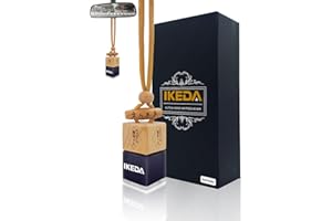‎IKEDA SCENTS Auto Duft Lufterfrischer | 10ml Duftbaum Auto Aufhänger Diffusor | Autoduft gegen Gerüche Duftspender | Lang anhaltende Autozubehör Innenraum Geschenke für Männer Frauen (Dark Night | Square)