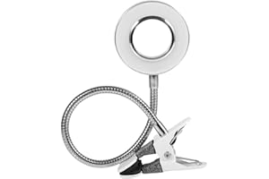 Pinkiou Desk Lamp Eye Protection USB Light Reading Lamp 360 ° Flexible USB Lamp Clip on Light for Beauty Salon Nail Art Work Study Makeup Energy-Efficient Eye Caring Office Lamp Table