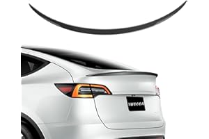 Ywooon Spoiler für Tesla Model 3 2016–2023 Zubehör OEM-Stil Heckspoiler Flügel Lip ABS (Glänzende Kohlefaser)