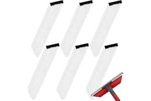 Alloytool 6 sztuk pokrowców zamiennych z mikrofibry do profesjonalnej wycieraczki Vileda 2 w 1, czyszczenie okien bez smug