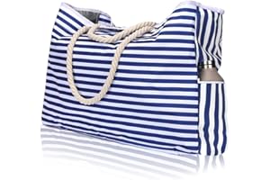 Vomgomfom Große Strandtasche, Sommertasche für Einkauf, Strand, Fitnessstudio