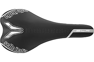 Selle Italia SLR TT Manganese - Sillín Bicicleta Carretera, Forma Anatómica Neutra, Cuadro Manganeso - Negro