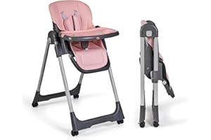 Ms BabyWorld - Trona Para Bebe Evolutiva Tasty | 7 Posiciones De Altura y 3 De Reclinación | Bandeja Extraíble y Reposapiés Regulable | Portatil, Plegable, Hasta 3 años