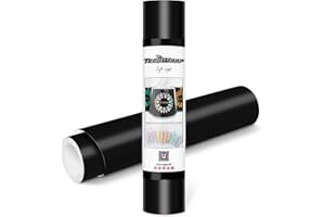 TECKWRAP Permanent Adhesive Vinyl 12" x 10ft, Matte Black