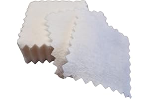 STYRIALUX 100 Stück 5x5cm Fusselfreie Mini Baumwolltücher Cotton Laufreiniger Patches Reinigungstücher für Fausfeuerwaffen Büchsen Gewehre Flinten Karabiner zum Reinigen Ihrer Waffe aus Reiner Baumwolle