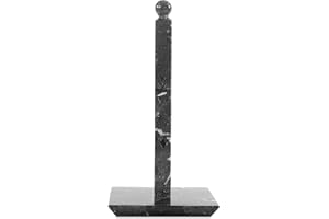 MARBLE RANGE 12,5" Schwarzer Marmor-Papierhandtuchhalter, handgefertigtes Küchendekor, Papierhandtuchhalter unter dem Schrank - Papierhandtuchhalter für die Arbeitsplatte