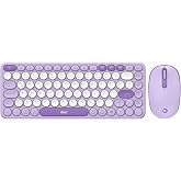 Daxi MK350 Creator Pro Combo Silent 3 Channel Bluetooth + 2.4G Wireless Turkish Q Keyboard Mouse Set (Lila)