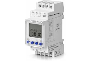 ADAKAT Astronomisk LCD digital timer, topphållare TH-35, 2-kanal, 100 program