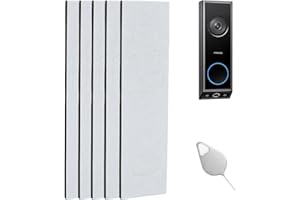‎TEKCAM Doorbell Halterung Ohne Bohren kompatibel mit Eufy Video türklingel E340, 5 Stück Klebehalterung Wandhalterung Doorbell Zubehör, Türklingelschlüssel Ersatzschlüssel, Einfache Installation