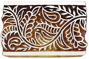 Knitwit Paisley Indian Traditional Wooden Block Design Textile Printing Fabric Stamp