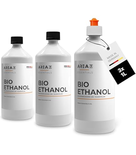 Ethanol Tischkamin 15 Liter Bioethanol Premium 100% Für Bio Alkohol Für Kamin 15 X 1 Liter TOP 100% Bio Alkohol