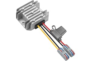 YABOANG DC 9-32V to 12V 5A 60W Regulated Buck/Boost Converter,Waterproof Power Transformer Auto step down/step up Module for Golf Cart Club Car electric scooter DC 12/24V to 12V step down/up Converter