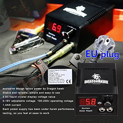 Professional Tattoo Kit 2 Tattoo Machine Guns 7 USA Inks Power Supply Foot Pedal Needles Grips Tips Tattoo Accessories D53EUYMX - 8